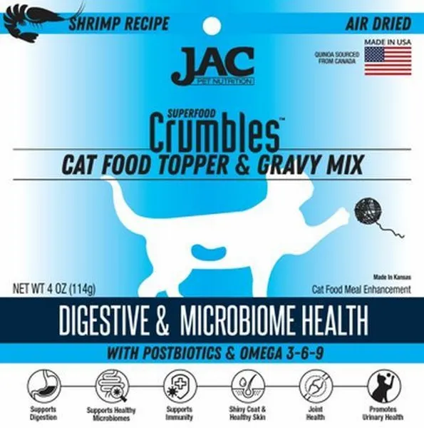 1ea 4oz JAC CAT Shrimp Crumbles Topper - Health/First Aid